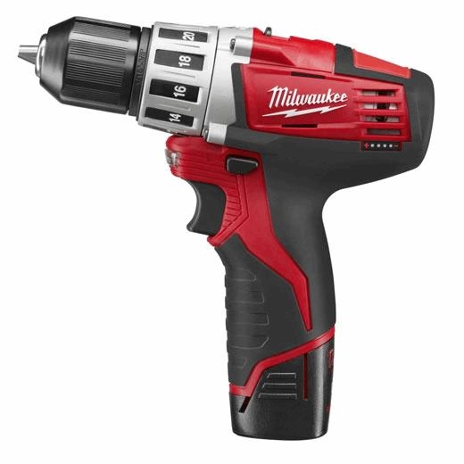 Product image for Milwaukee 2410-22 M12 3/8 Driver Drill Kit with 2 Battery