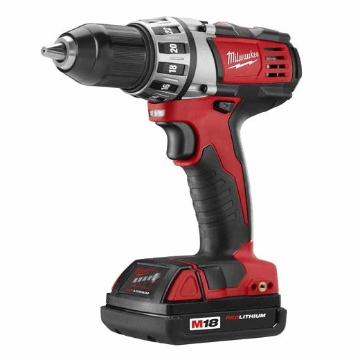 Product image for Milwaukee 2601-22 M18 Compact Driver Drill with 2 Compact Battery